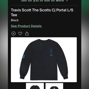 TRAVIS SCOTT THE SCOTTS CJ PORTAL L/S TEE